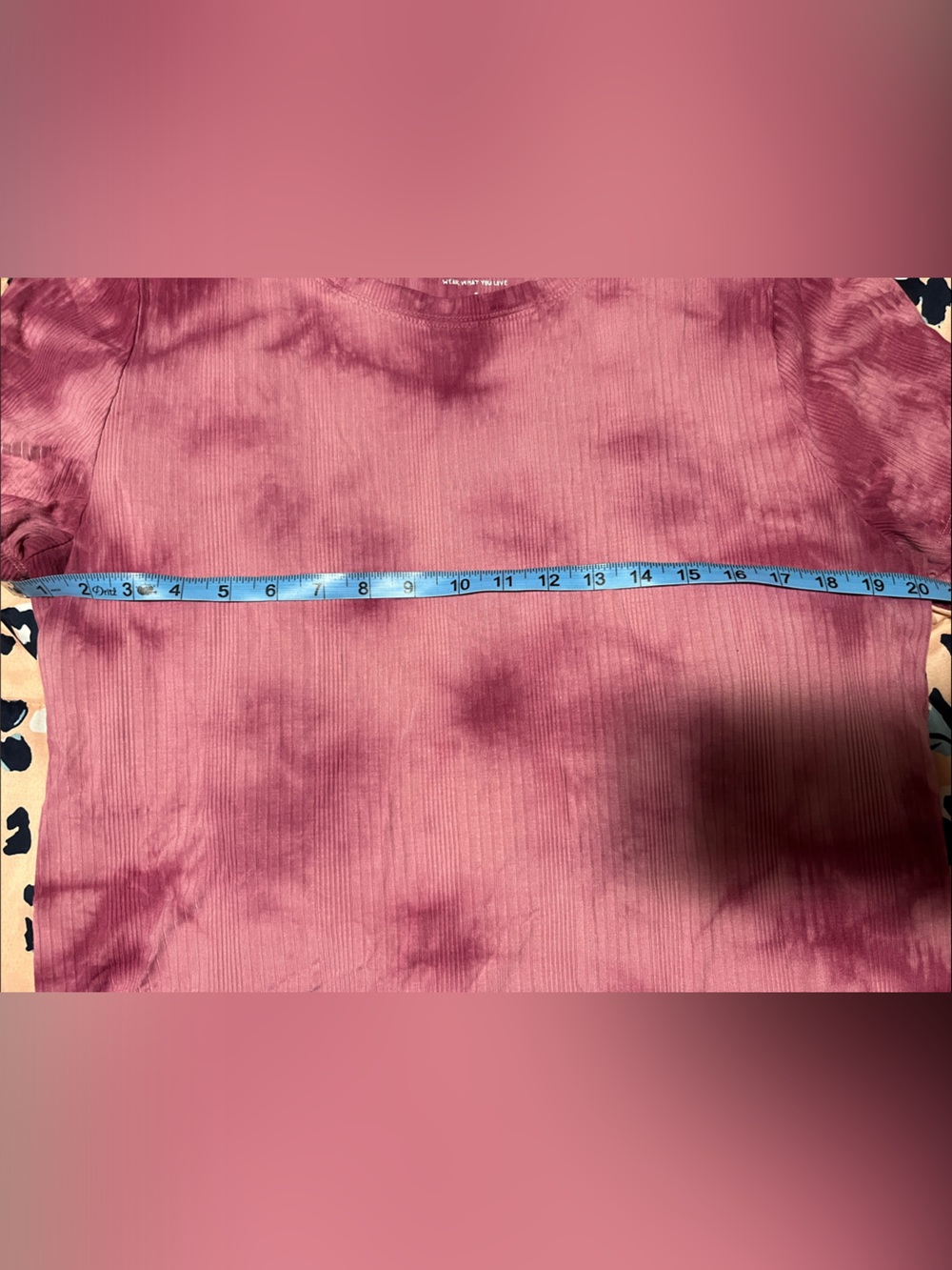 torrid Mauve Tie-Dye Ribbed Short Sleeve Tee - Picture 4 of 4